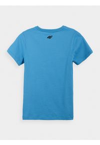 4f - T-shirt chłopięcy (122-164). Kolor: niebieski. Materiał: materiał, bawełna #2