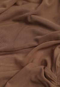 Born2be - Brązowa Dopasowana Sukienka Maxi z Siateczki Stolisse. Okazja: na imprezę. Kolor: brązowy. Materiał: wiskoza. Typ sukienki: proste. Styl: elegancki, klasyczny. Długość: maxi #6