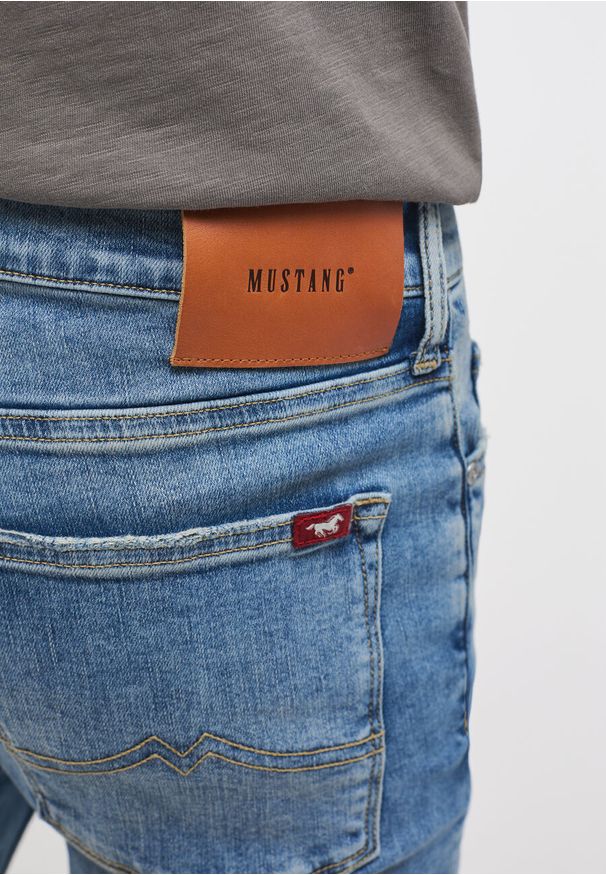 Mustang - MUSTANG Frisco Skinny Męskie Spodnie Jeansowe Denim Blue 1014243 5000 403