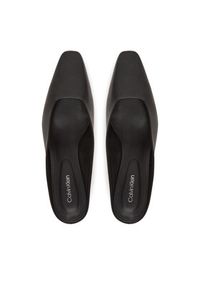 Calvin Klein Klapki Heel Mule Pump 50 - Lth HW0HW02332 Czarny. Kolor: czarny. Materiał: skóra