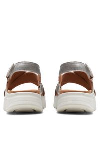 Clarks Sandały DashLite Wish 26171951 Srebrny. Kolor: srebrny. Materiał: skóra #4