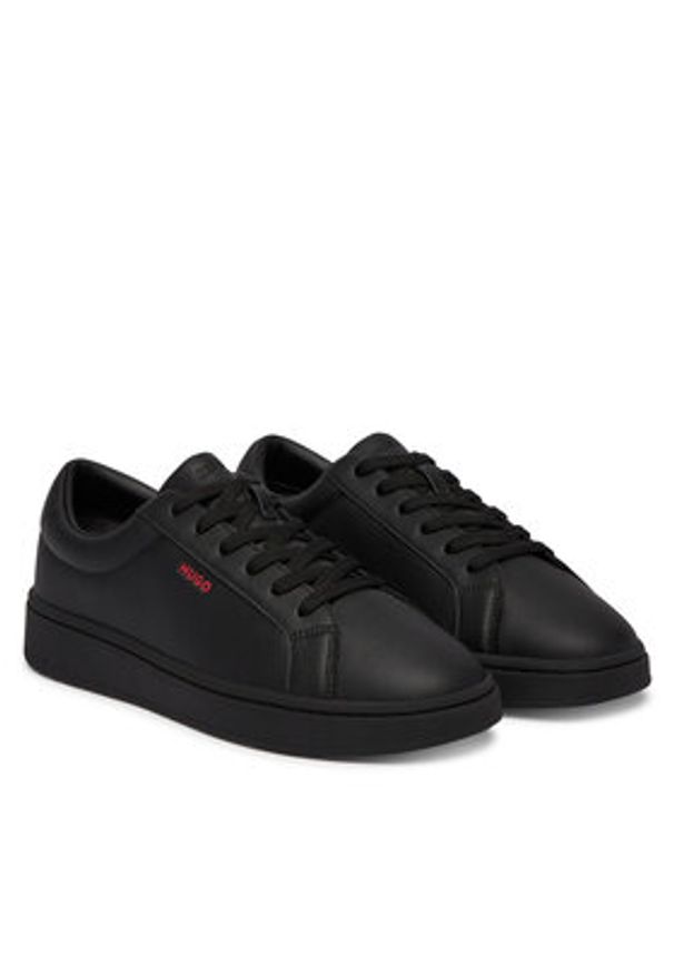 Hugo - HUGO Sneakersy Neston 50563566 Czarny. Kolor: czarny. Materiał: skóra