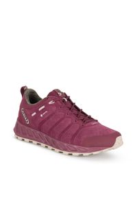 Buty trekkingowe damskie Aku Rapida GTX. Kolor: czerwony. Materiał: skóra, materiał. Szerokość cholewki: normalna. Sport: turystyka piesza