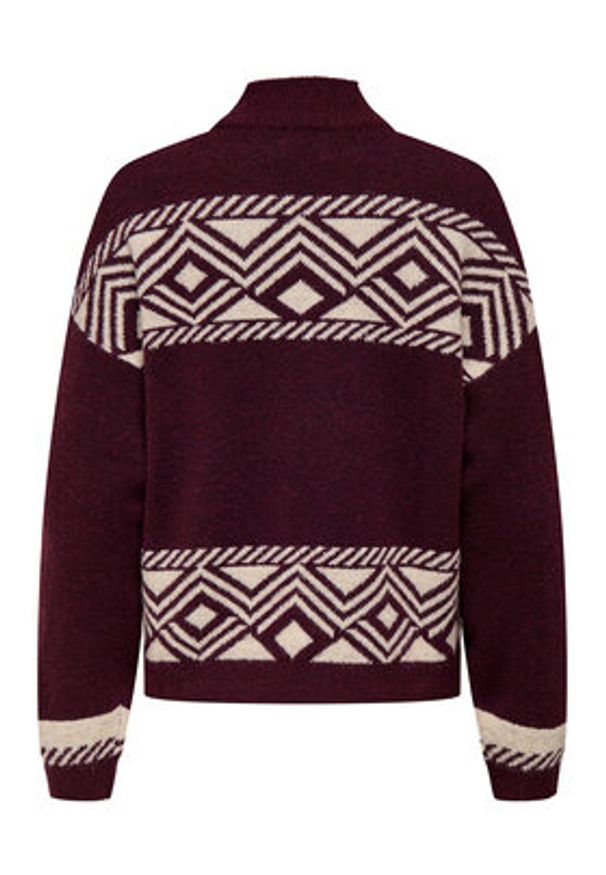 only - ONLY Golf Victoria 15321179 Fioletowy Regular Fit. Typ kołnierza: golf. Kolor: fioletowy. Materiał: syntetyk