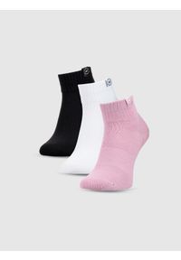 4f - 4F Skarpetki casual za kostkę (3-pack) dziewczęce - multikolor 38-40. Kolor: wielokolorowy. Materiał: poliamid, materiał, włókno, bawełna