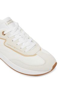 TOMMY HILFIGER - Tommy Hilfiger Sneakersy Th Retro Runner Mix FW0FW09410 Biały. Kolor: biały. Materiał: materiał #4