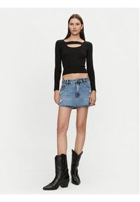 Brave Soul Bluzka LLT-248NALA Czarny Slim Fit. Kolor: czarny. Materiał: bawełna #5