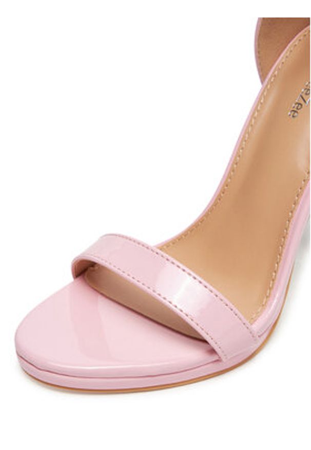 DeeZee Sandały EZ-23-10 Różowy. Kolor: różowy. Materiał: skóra