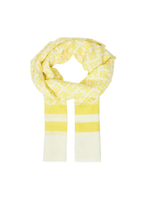 TOMMY HILFIGER - Tommy Hilfiger Szalik Beach Summer Mono Scarf AW0AW16030 Żółty. Kolor: żółty. Materiał: materiał