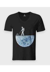 MegaKoszulki - Koszulka męska v-neck Astronaut. Materiał: skóra, bawełna, materiał. Styl: klasyczny #1