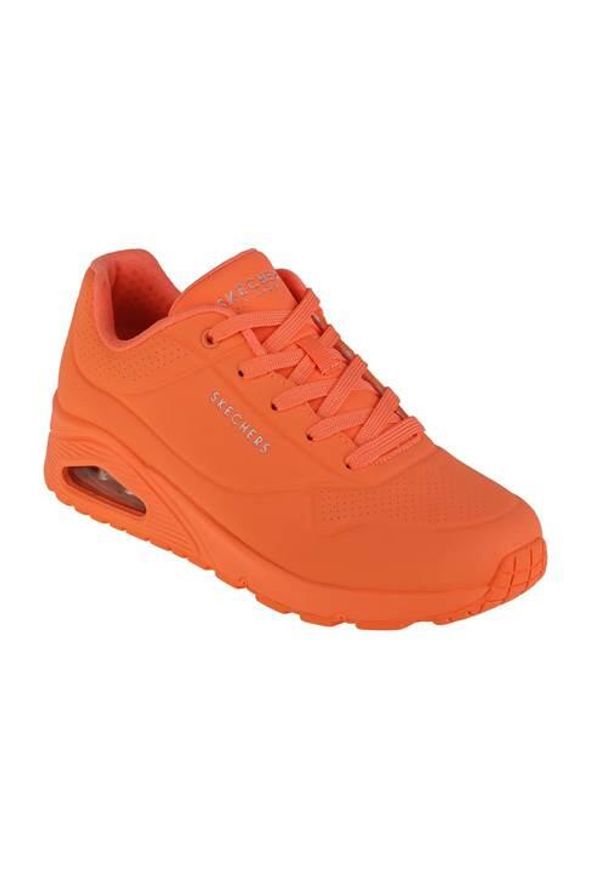 skechers - Buty do chodzenia damskie Skechers Uno Night Shades. Zapięcie: sznurówki. Kolor: pomarańczowy. Materiał: materiał. Szerokość cholewki: normalna. Sport: turystyka piesza