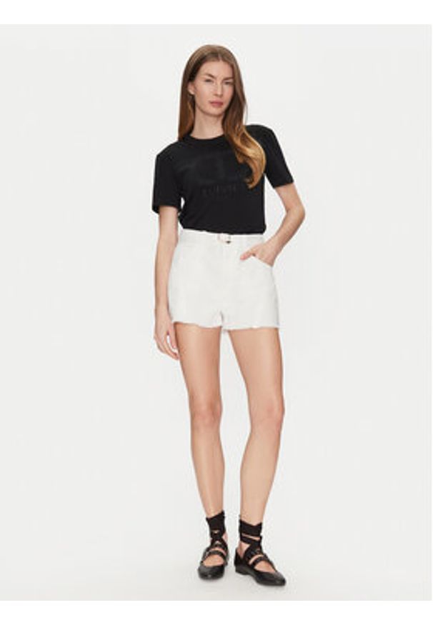 TwinSet - TWINSET Szorty jeansowe 251TP2593 Écru Loose Fit. Materiał: bawełna