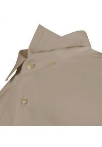 Delikatnie Taliowana Elegancka Koszula Męska - Victorio - Jasny Brąz. Kolor: brązowy, wielokolorowy, beżowy. Materiał: bawełna, elastan, poliester. Styl: elegancki #6