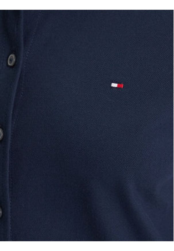 TOMMY HILFIGER - Tommy Hilfiger Koszula 1985 WW0WW43528 Granatowy Slim Fit. Kolor: niebieski. Materiał: bawełna