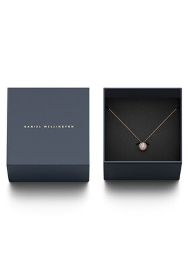 Daniel Wellington Naszyjnik Pavé DW00400625 Różowe złocenie. Materiał: metalowe. Kolor: różowy