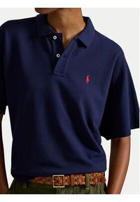 Polo Ralph Lauren Polo 211A96270002 Granatowy Relaxed Fit. Typ kołnierza: polo. Kolor: niebieski. Materiał: bawełna #4