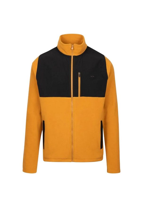 TRESPASS - Bluza Polarowa Męska Falkenham. Kolor: pomarańczowy. Materiał: polar. Sezon: zima. Sport: turystyka piesza