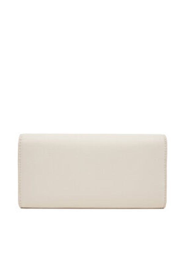 TOMMY HILFIGER - Tommy Hilfiger Duży Portfel Damski Th Legacy Flap Lrg Wallet AW0AW17267 Écru. Materiał: skóra