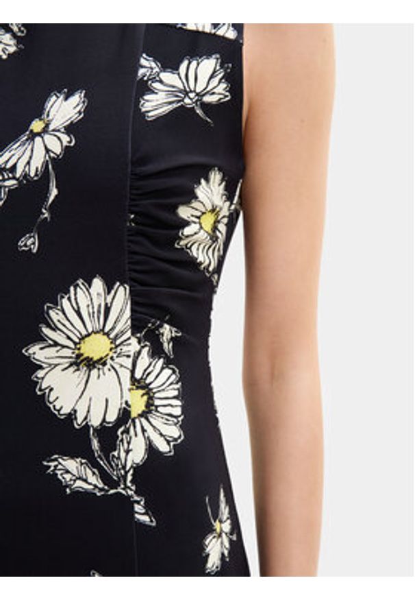 Desigual Sukienka letnia Lorena 24SWVK18 Czarny Regular Fit. Kolor: czarny. Materiał: wiskoza. Sezon: lato
