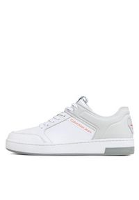 Calvin Klein Jeans Sneakersy Basket Cupsole High/Low Freq YM0YM00611 Biały. Kolor: biały. Materiał: skóra #5