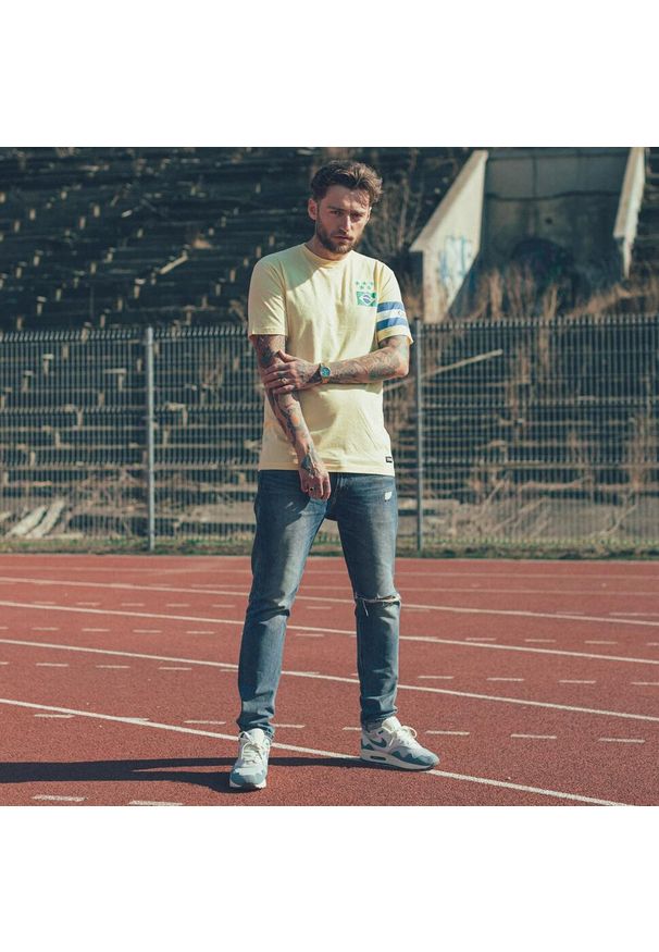 COPA FOOTBALL - Koszulka dla dorosłych - Brasil Capitão - Żółta. Kolor: żółty. Sport: piłka nożna