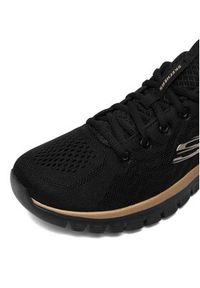 skechers - Skechers Sneakersy C-GRACEFUL 12615 BKRG Czarny. Kolor: czarny. Materiał: materiał #2