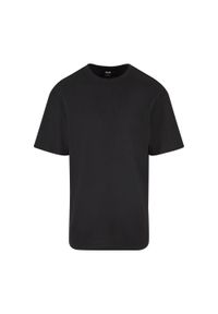 Urban Classics - T-shirt Męski Gofrowany. Kolor: czarny. Sport: turystyka piesza #1