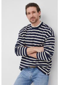 Sisley sweter bawełniany męski lekki. Okazja: na co dzień. Materiał: bawełna. Długość rękawa: długi rękaw. Długość: długie. Styl: casual