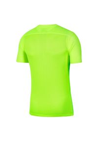 Nike - Męska Koszulka Z Krótkim Rękawem Dry Park VII. Kolor: zielony. Długość rękawa: krótki rękaw. Długość: krótkie. Sport: turystyka piesza