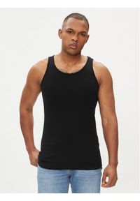 Jack & Jones - Jack&Jones Tank top Havana 12251771 Czarny Regular Fit. Kolor: czarny. Materiał: bawełna