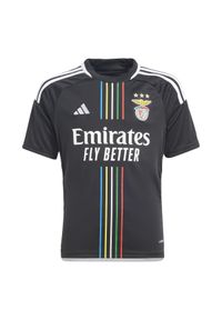 Adidas - Koszulka do piłki nożnej dla dzieci ADIDAS Benfica wyjazdowa sezon 2023/2024. Wzór: kolorowy. Sport: piłka nożna