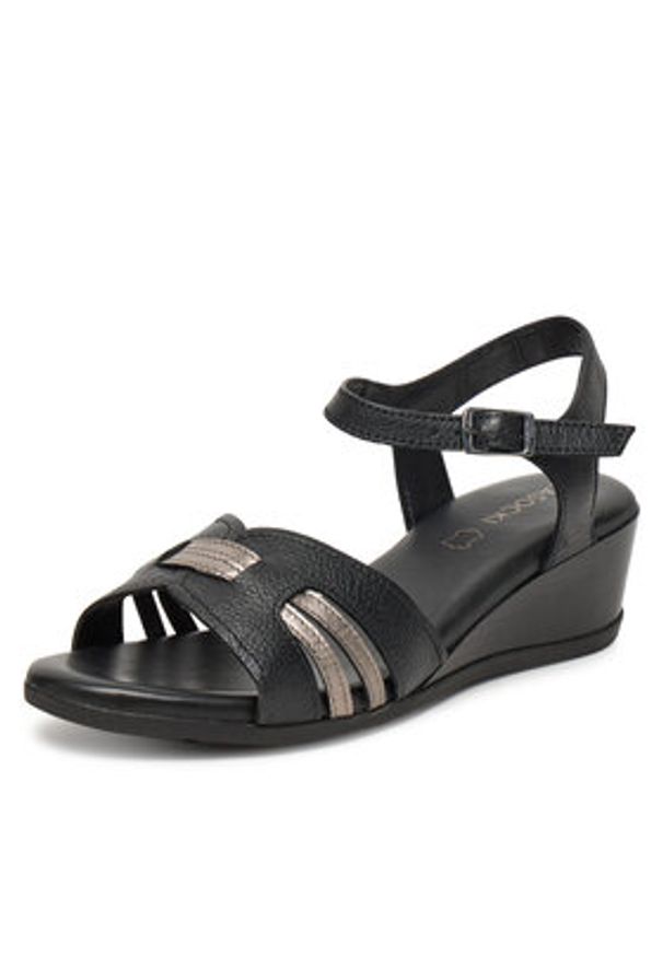 Lasocki Sandały WB-ELIA-02 Czarny. Kolor: czarny. Materiał: skóra