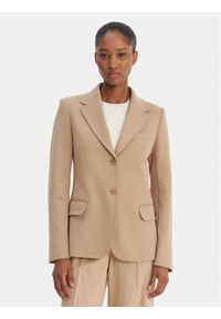 Weekend Max Mara Marynarka Ginnasta 2615911011 Beżowy Slim Fit. Kolor: beżowy. Materiał: bawełna #1
