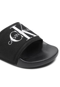 Calvin Klein Jeans Klapki Slide Monogram Co YM0YM00061 Czarny. Kolor: czarny. Materiał: materiał #6