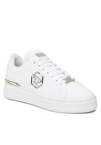 Philipp Plein - PHILIPP PLEIN Sneakersy Leather Lo-Top Sneaker FABS USC0379 PLE075N Biały. Kolor: biały. Materiał: skóra #3