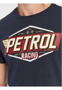 Petrol Industries T-Shirt Logo M-3020-TSR600 Granatowy Regular Fit. Kolor: niebieski. Materiał: bawełna