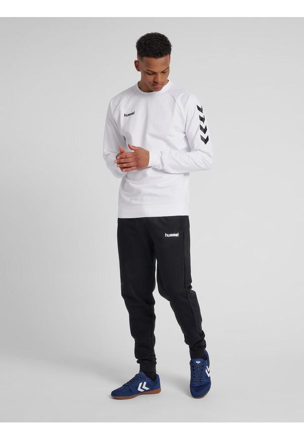 Bluza do piłki ręcznej męska Hummel Go Cotton Sweatshirt. Kolor: biały