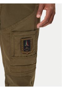 Aeronautica Militare Spodnie materiałowe 252PA1387UCT0149 Zielony Regular Fit. Kolor: zielony. Materiał: bawełna #5