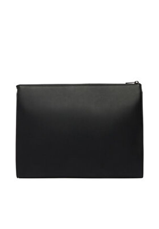 TOMMY HILFIGER - Tommy Hilfiger Etui na laptopa Metal Logo Woven Laptop Sleeve AM0AM14303 Czarny. Kolor: czarny. Materiał: materiał