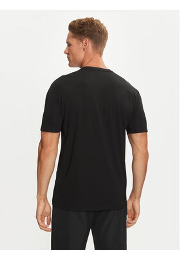 EA7 Emporio Armani T-Shirt 8NPT16 PJRGZ 1200 Czarny Regular Fit. Kolor: czarny. Materiał: syntetyk