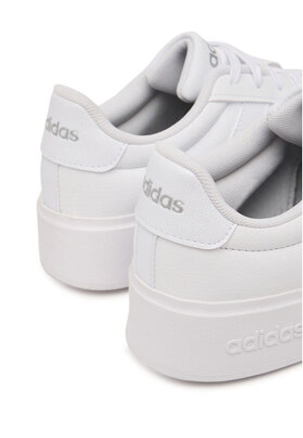 Adidas - adidas Sneakersy Streettalk Bold Shoes Junior KI1797 Biały. Kolor: biały. Materiał: skóra