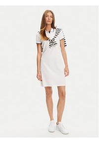U.S. Polo Assn. Sukienka codzienna WUP1312 Biały Regular Fit. Okazja: na co dzień. Typ kołnierza: polo. Kolor: biały. Materiał: bawełna. Typ sukienki: proste. Styl: casual #4