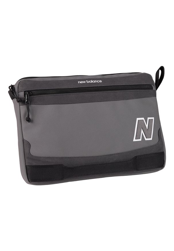 Etui na laptop New Balance LAB23169CAS – szare. Kolor: szary. Wzór: aplikacja