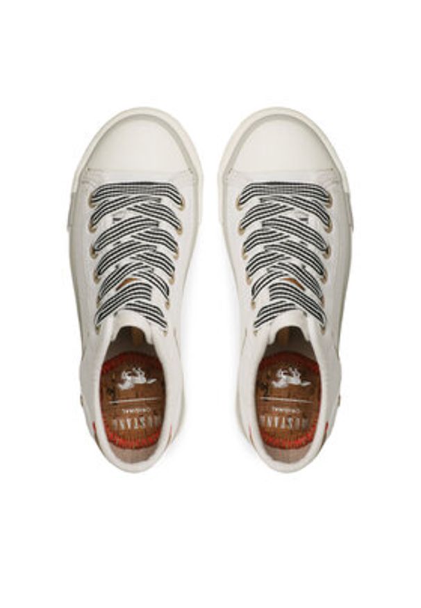 Mustang Trampki 5024-318-1 Biały. Kolor: biały. Materiał: materiał