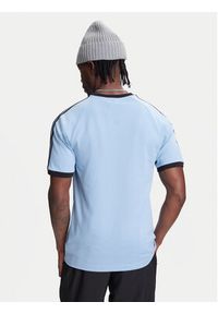 Adidas - adidas T-Shirt adicolor Classics 3-Stripes JY1371 Błękitny Slim Fit. Kolor: niebieski. Materiał: bawełna #4