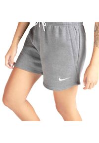 Nike - Damskie Spodenki Dresowe Park 20. Kolor: szary. Materiał: dresówka. Długość: krótkie