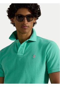 Polo Ralph Lauren Polo 710782592018 Zielony Slim Fit. Typ kołnierza: polo. Kolor: zielony. Materiał: bawełna #7