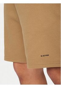 G-Star RAW - G-Star Raw Szorty sportowe D29112-E383 Beżowy Slim Fit. Kolor: beżowy. Materiał: bawełna. Styl: sportowy #5