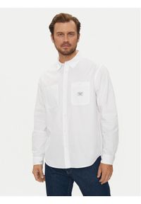 Guess Jeans Koszula M4YH37 WGCF1 Biały Regular Fit. Kolor: biały. Materiał: bawełna #1