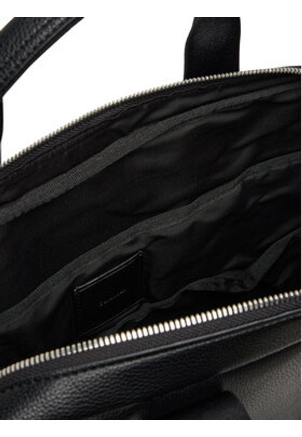 Calvin Klein Torba na laptopa Cargo Laptop Bag LV04D3272G Czarny. Kolor: czarny. Materiał: skóra